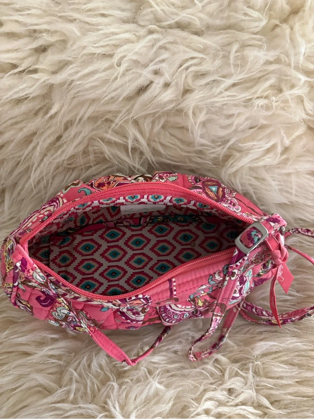 Vera Bradley ‘Call Me Coral’ Pink Paisley Satchel with Matching Wallet